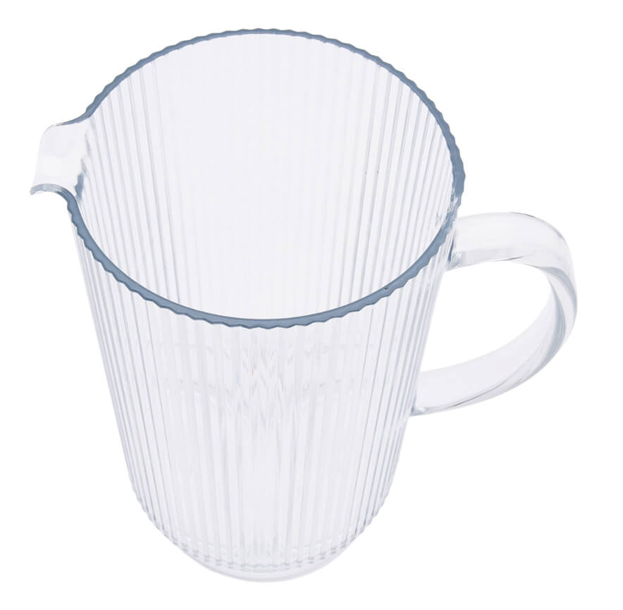 Better Homes & Gardens 2.2-Quart Plastic Ribbed Pitcher, Sage by Walmart
