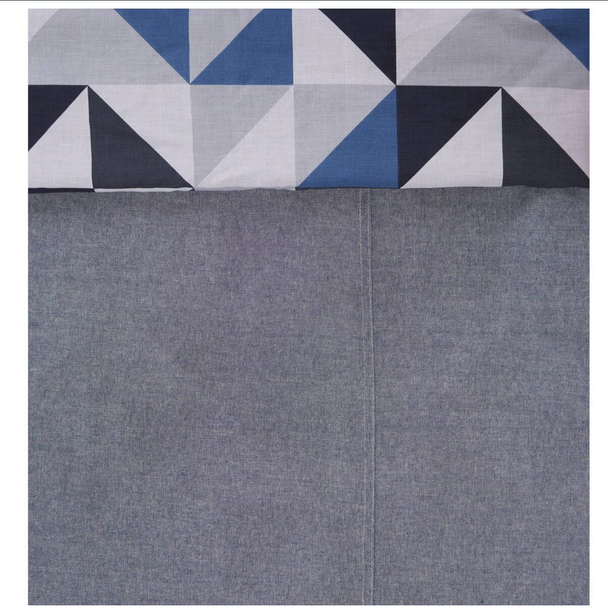 Better Homes & Gardens Reversible Chambray Triangle Duvet Cover Set by Nikki