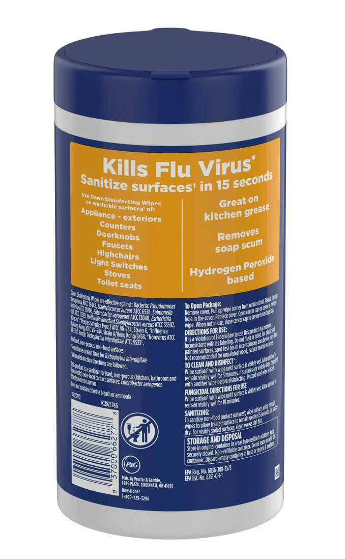 Dawn Multi-Purpose Disinfecting Wipes – Powerful Cleaning & Germ Protection for Your Home by Dawn