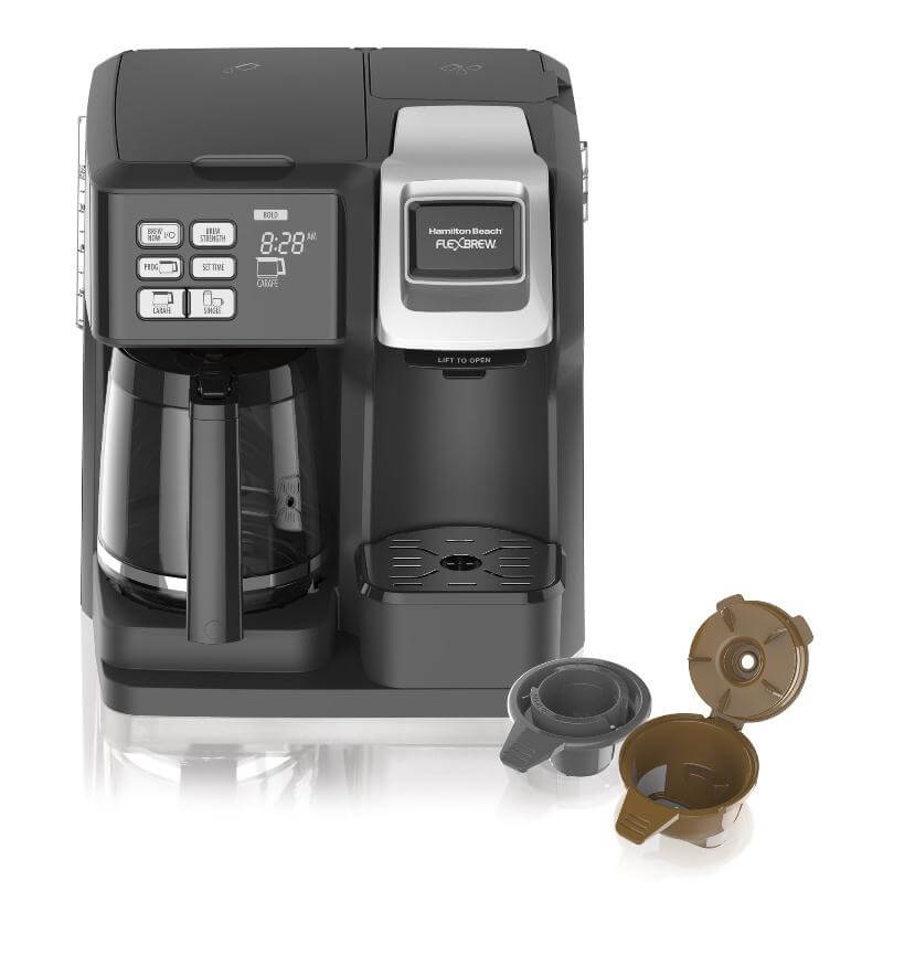 FlexBrew Trio Coffee Maker, Single-Serve, Black & Silver, Model 49954 by Nikki
