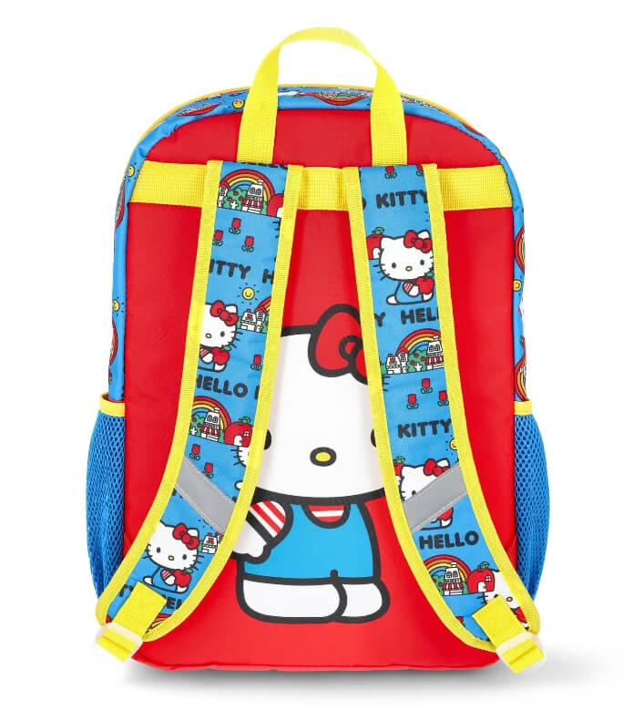 Hello Kitty 3-Piece Backpack Set for Kids – Includes Backpack, Lunch Box & Headphones, Durable Polyester by Hello Kitty