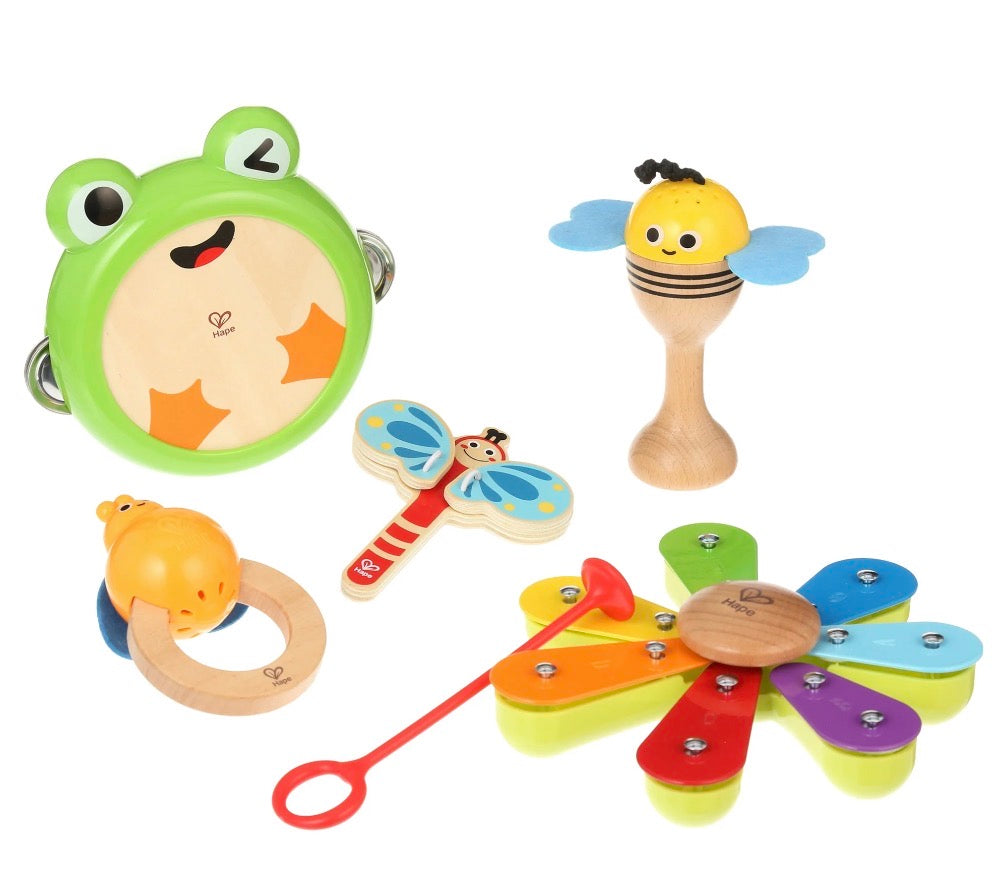 Hape Nature Band Rhythm Set, 5 Piece, for Toddlers Ages 10 Months