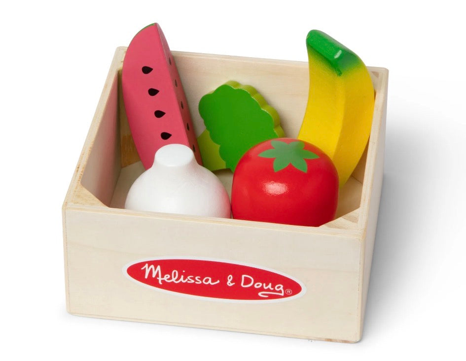 Melissa & Doug Wooden Food Groups Play Food Set – Dairy, FSC Certified