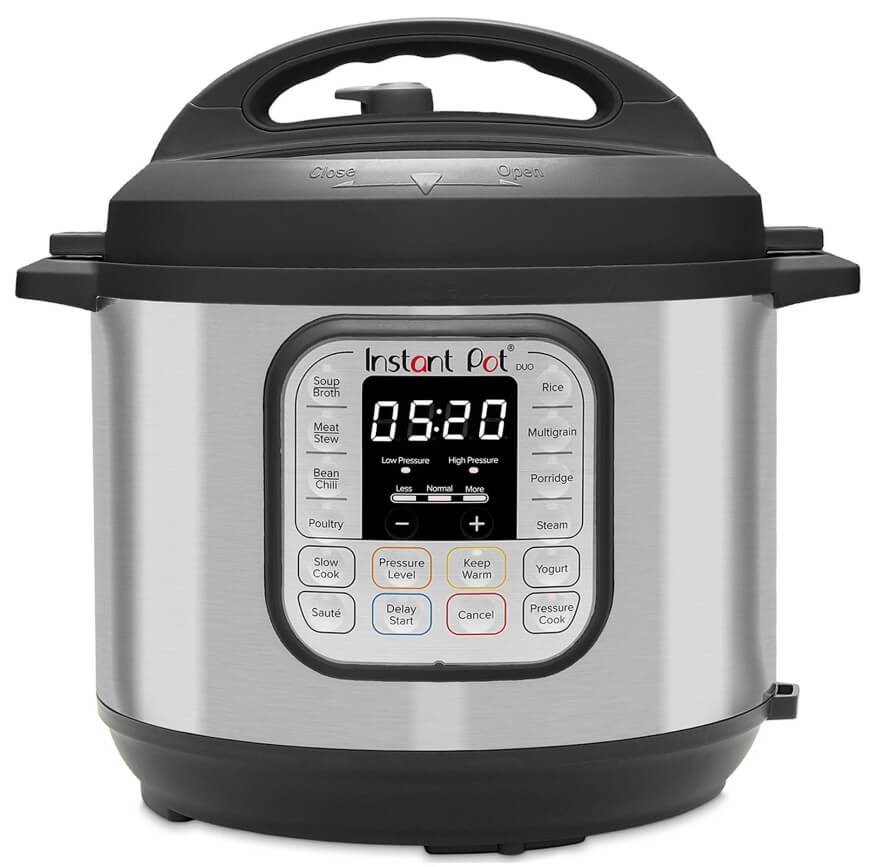 Instant Pot Duo 6-Quart 7-in-1 Electric Pressure Cooker, Slow Cooker, Rice Cooker, Steamer, Sauté, Yogurt Maker, Warmer & Sterilizer, Stainless Steel