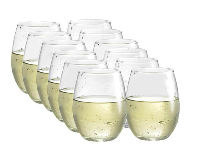 Luminarc 15 oz. Cachet Clear Stemless Wine Glass 12 PC Set by Walmart