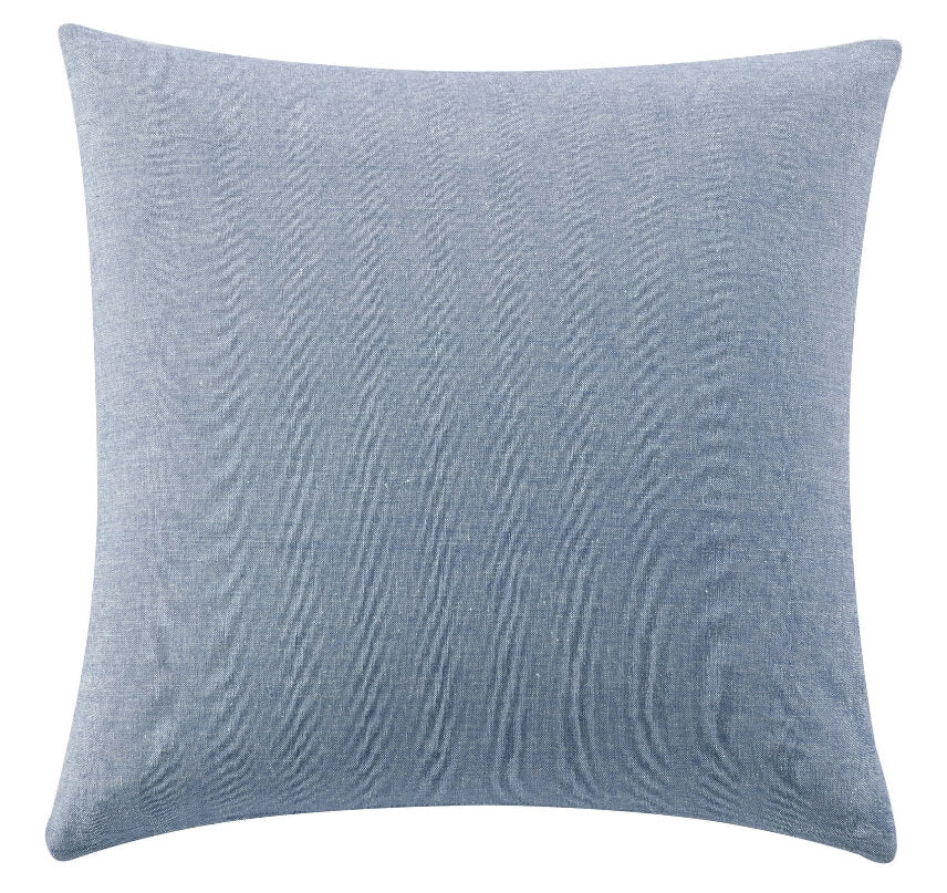 Mainstays Solid Textured Stripe Decorative Pillow – 18" x 18" Chambray Cotton Cushion Mainstays Solid Textured Stripe Decorative Pillow – 18" x 18" Chambray Cotton Cushion by Mainstays