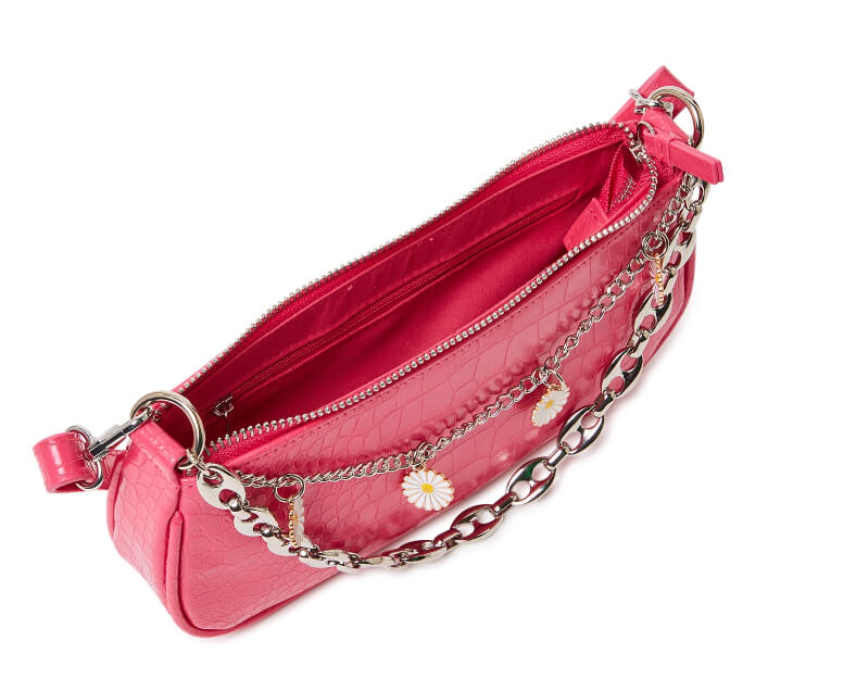 No Boundaries Women’s Joyful Expression Shoulder Croco Handbag by Walmart