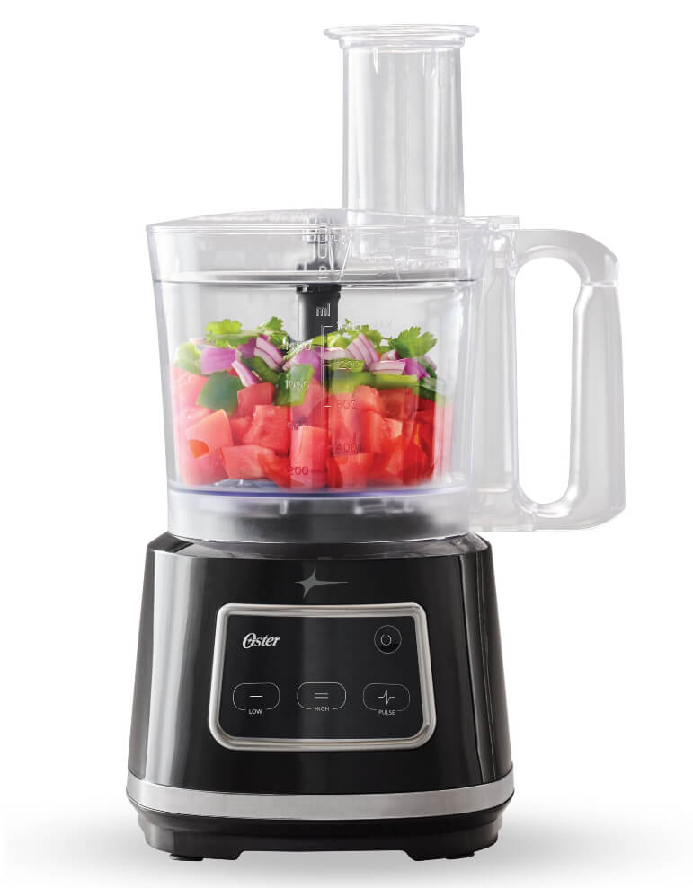 10-Cup Food Processor with Touchscreen Controls – 500W Motor, Multifunctional Blades, Dishwasher Safe by Oster