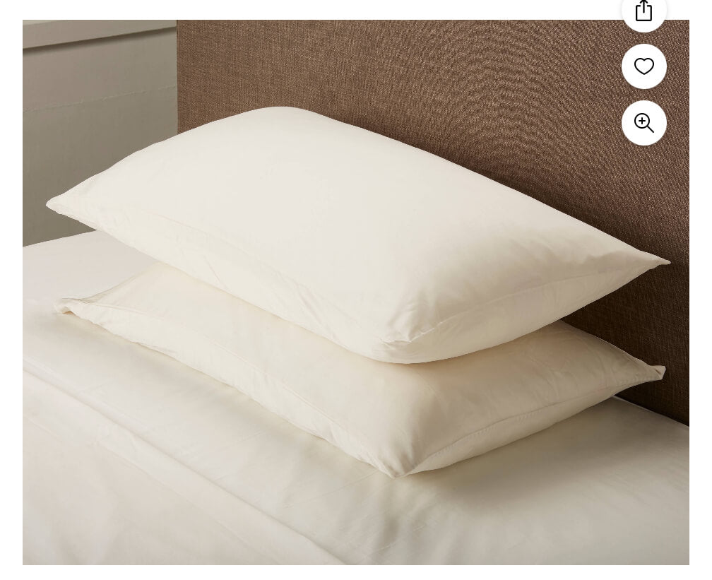 300 Thread Count 100% Cotton Wrinkle Resistant King Pillowcase Set of 2, Vanilla Dream by Walmart
