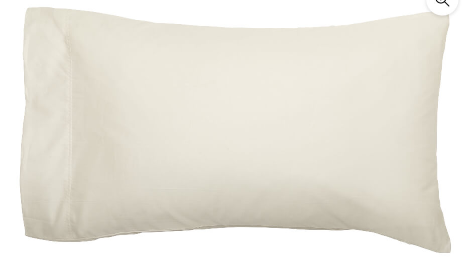 300 Thread Count 100% Cotton Wrinkle Resistant King Pillowcase Set of 2, Vanilla Dream by Walmart