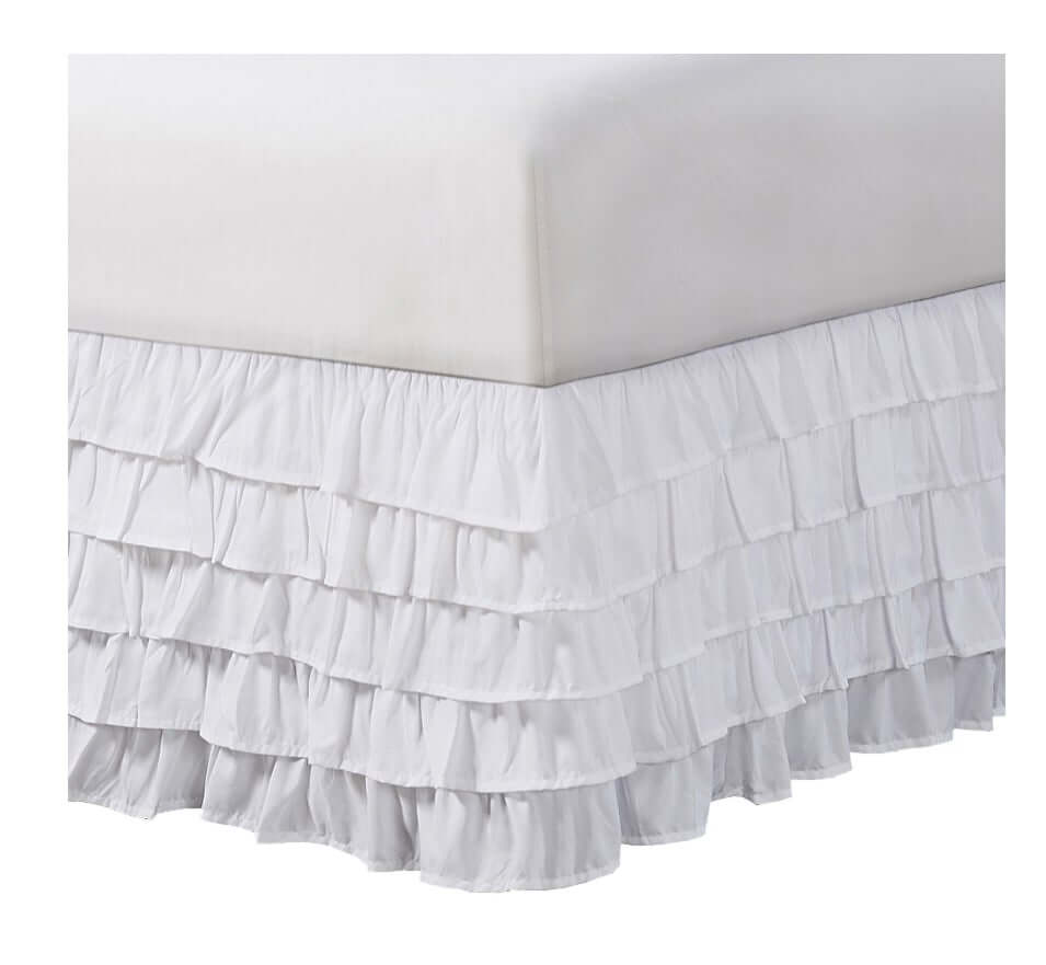 5-tier ruffled bedskirt 15" drop - King by Walmart