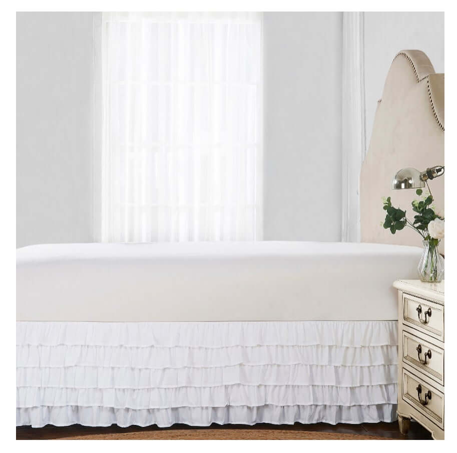 5-tier ruffled bedskirt 15" drop - King by Walmart