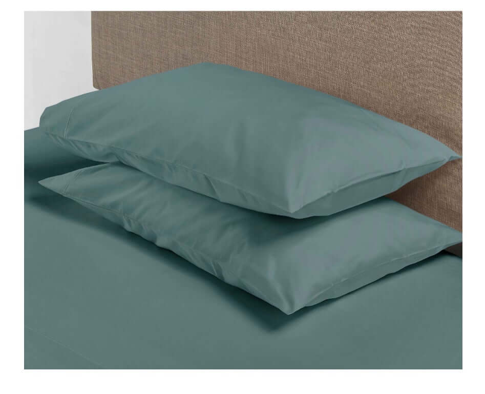 600 Thread Count 100% Luxury Cotton Pillowcases, King, Teal Silk, 1-Pair by Walmart