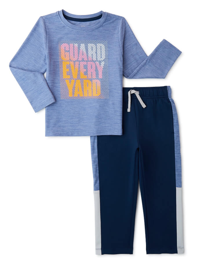 Athletic Works Baby and Toddler Boy Graphic Tee and Jogger Pants Set, 2-Piece, Sizes 12M-5T by Athletic Works