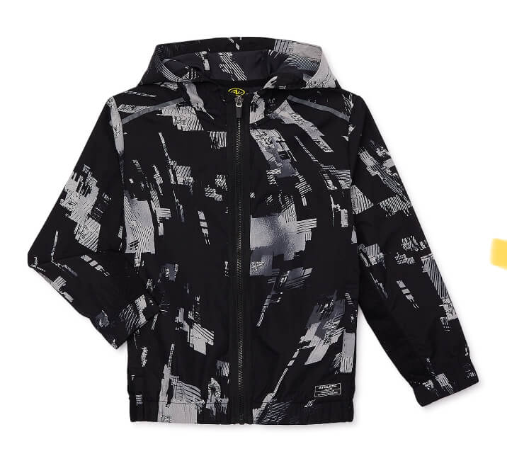 Athletic Works Boys Wear Now Woven Zip Up Hooded Jacket, Sizes 4-18 by Walmart