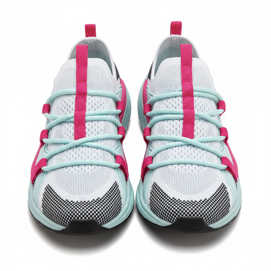 Athletic Works Knit Cage Sneaker for Little and Big Girls by Athletic Works