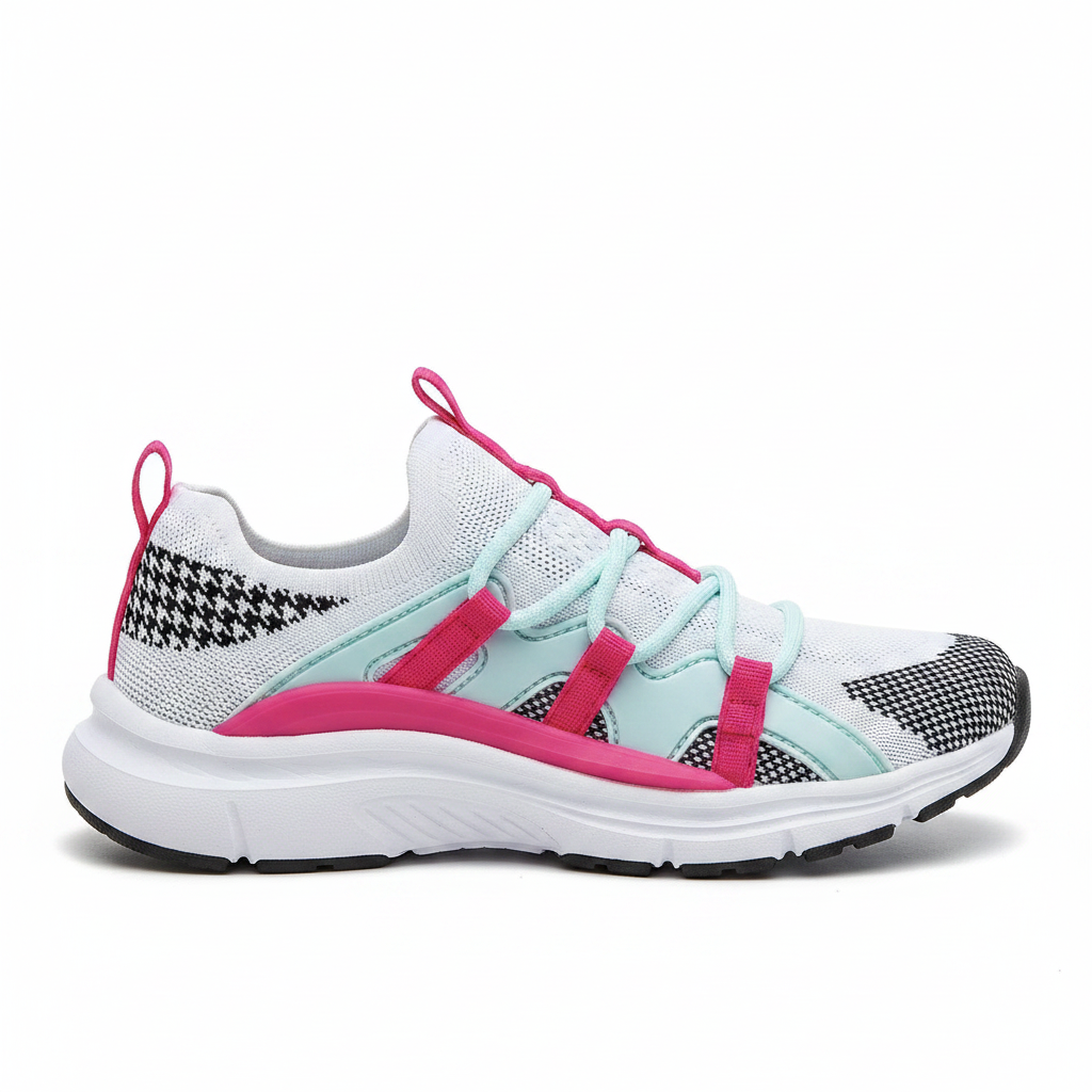 Athletic Works Knit Cage Sneaker for Little and Big Girls by Athletic Works