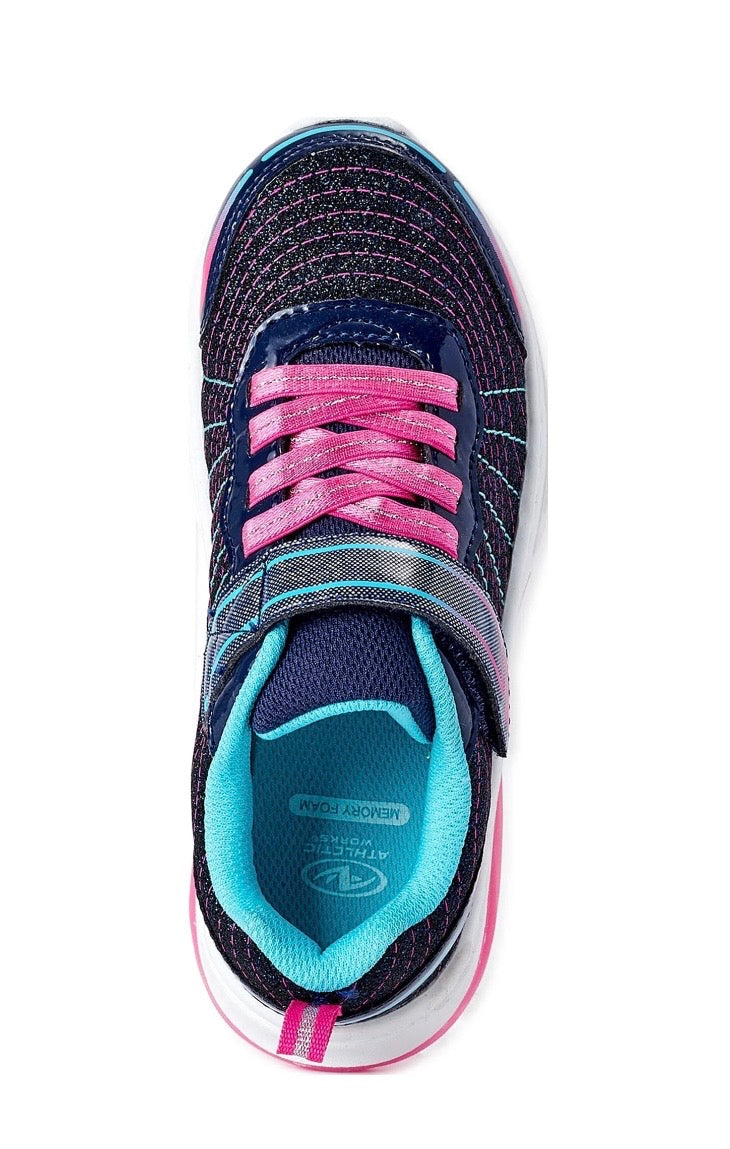 Athletic Works Light Up Sneakers For Little Girls And Big Girls by Athletic Works
