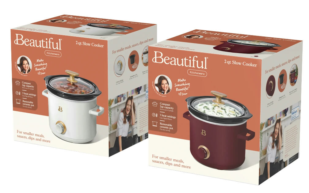 2-Pack 2 Qt Slow Cooker Set – Compact, Versatile & Perfect for Gifting | Model 19340 by Beautiful