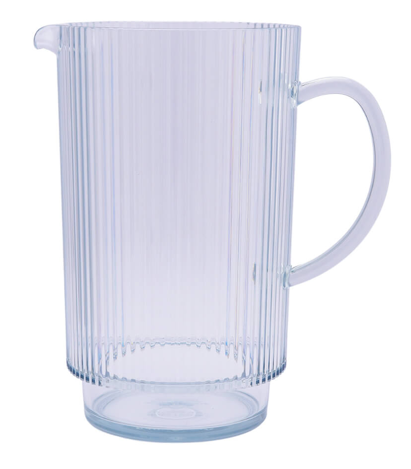 Better Homes & Gardens 2.2-Quart Plastic Ribbed Pitcher, Sage by Walmart