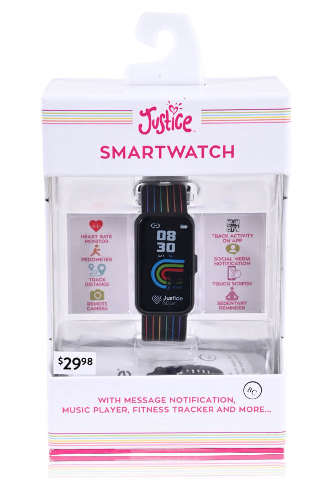 Justice Unisex Tween Smart Watch with Silicone Strap by Justice
