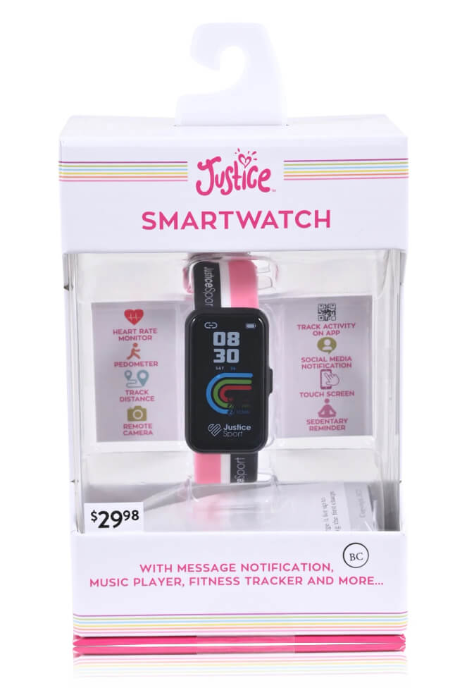 Justice Unisex Tween Smart Watch with Silicone Strap by Justice