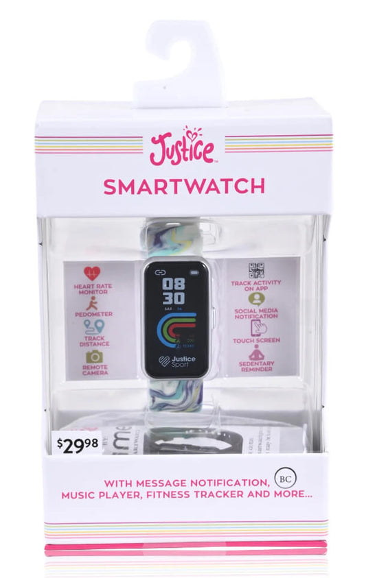 Justice Unisex Tween Smart Watch with Silicone Strap by Justice