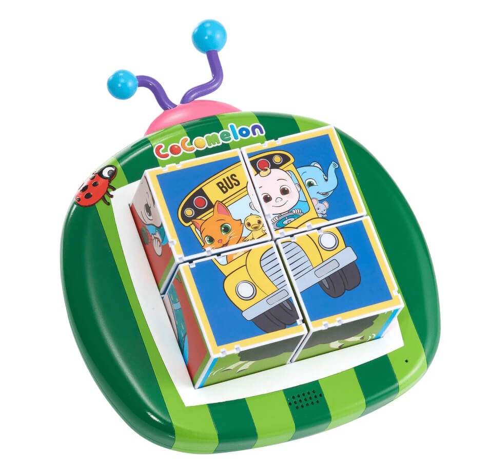 CoComelon Musical Clever Blocks – Electronic Learning Toy with 6 Nursery Rhymes for Toddlers 18+ Months by Cocomelon
