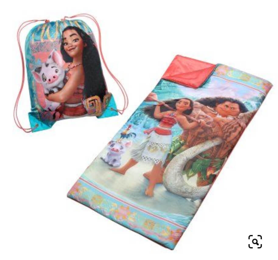Disney Moana Slumber Bag – Cozy Kids' Sleeping Bag with Vibrant Moana Graphics by Disney Moana