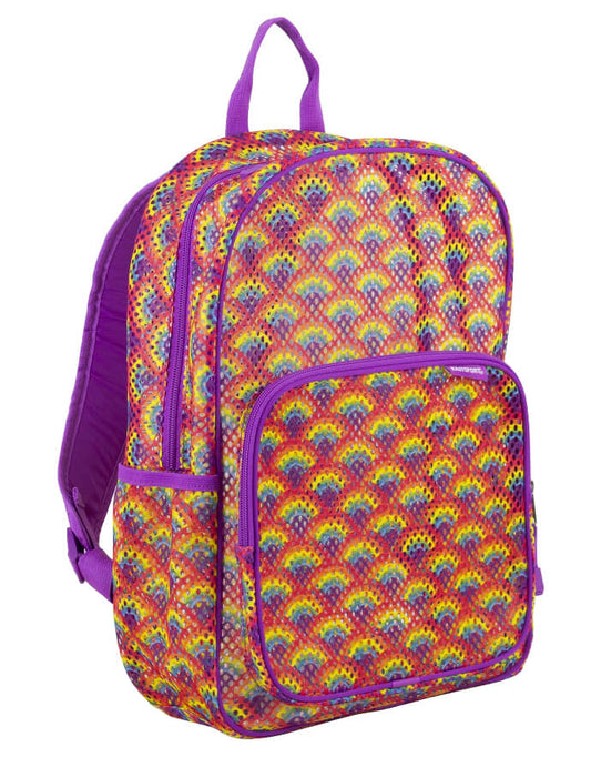 Eastsport Unisex Spirit Mesh Backpack, Multi-Color Rainbow Print by Eastsport