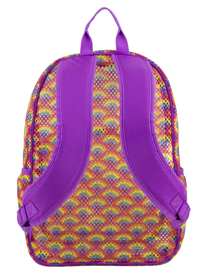 Eastsport Unisex Spirit Mesh Backpack, Multi-Color Rainbow Print by Eastsport