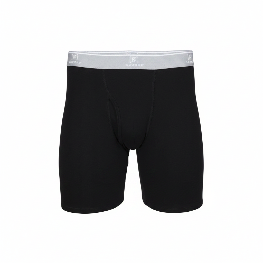 George Men's Regular Leg Boxer Briefs 6-Pack - single pair front view white background