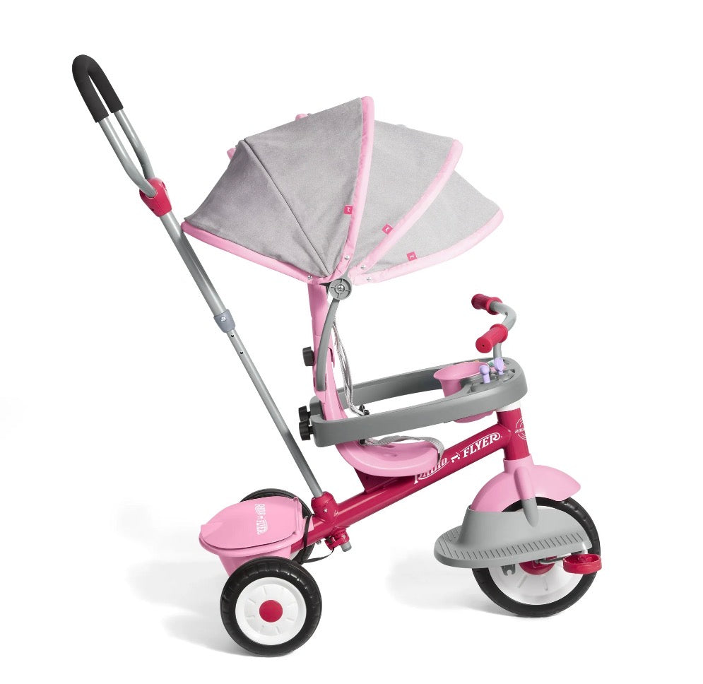 Radio Flyer 4-in-1 Activity Stroll 'N Trike with Interactive Tray, Kids 1 to 5 Years