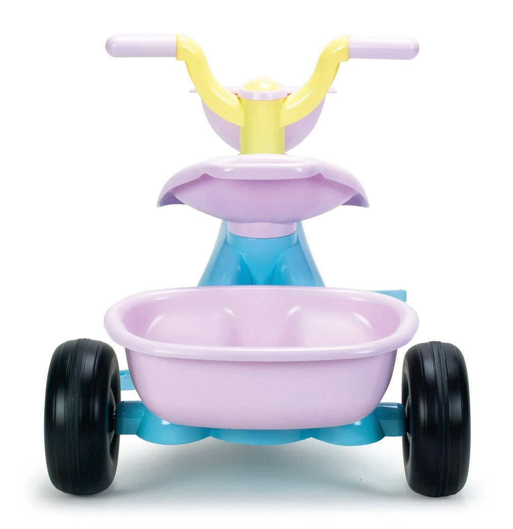 Peppa Pig Toddler Tricycle with Front and Rear Baskets, First Ride-On Bike for Kids
