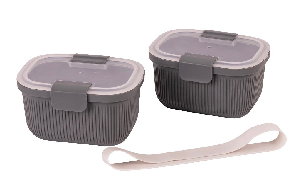 Mainstays Plastic Food Storage Bento Snack Container, Rectangle, 19oz Capacity