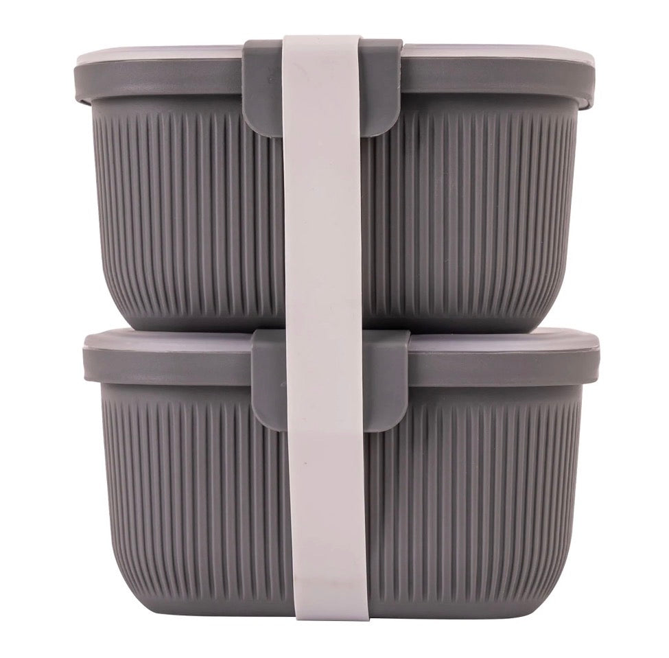 Mainstays Plastic Food Storage Bento Snack Container, Rectangle, 19oz Capacity