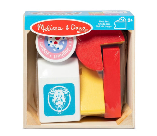 Melissa & Doug Food Groups Wooden Play Food Set with Crate – Produce, FSC Certified