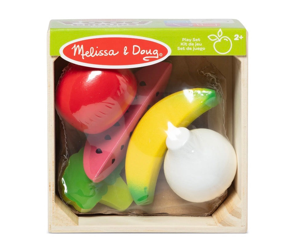Melissa & Doug Wooden Food Groups Play Food Set – Dairy, FSC Certified