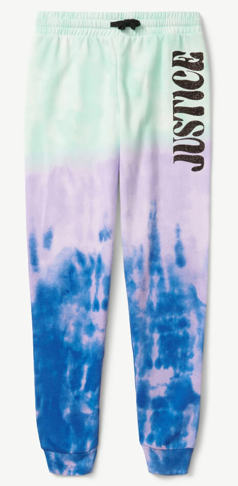 Justice Girls' Graphic Fleece Joggers – Soft, Stylish, and Statement-Making Loungewear by Justice