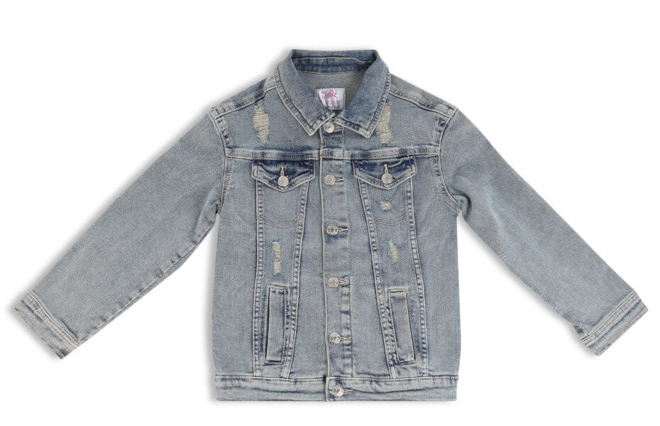 Justice Girls Long Sleeve Denim Jacket by Walmart