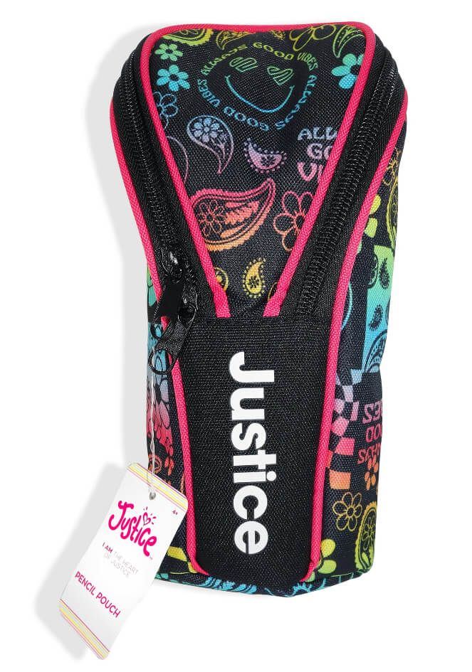 Justice Groovy Vibes Multi-color Desktop Pencil Case, Soft Case style by Walmart