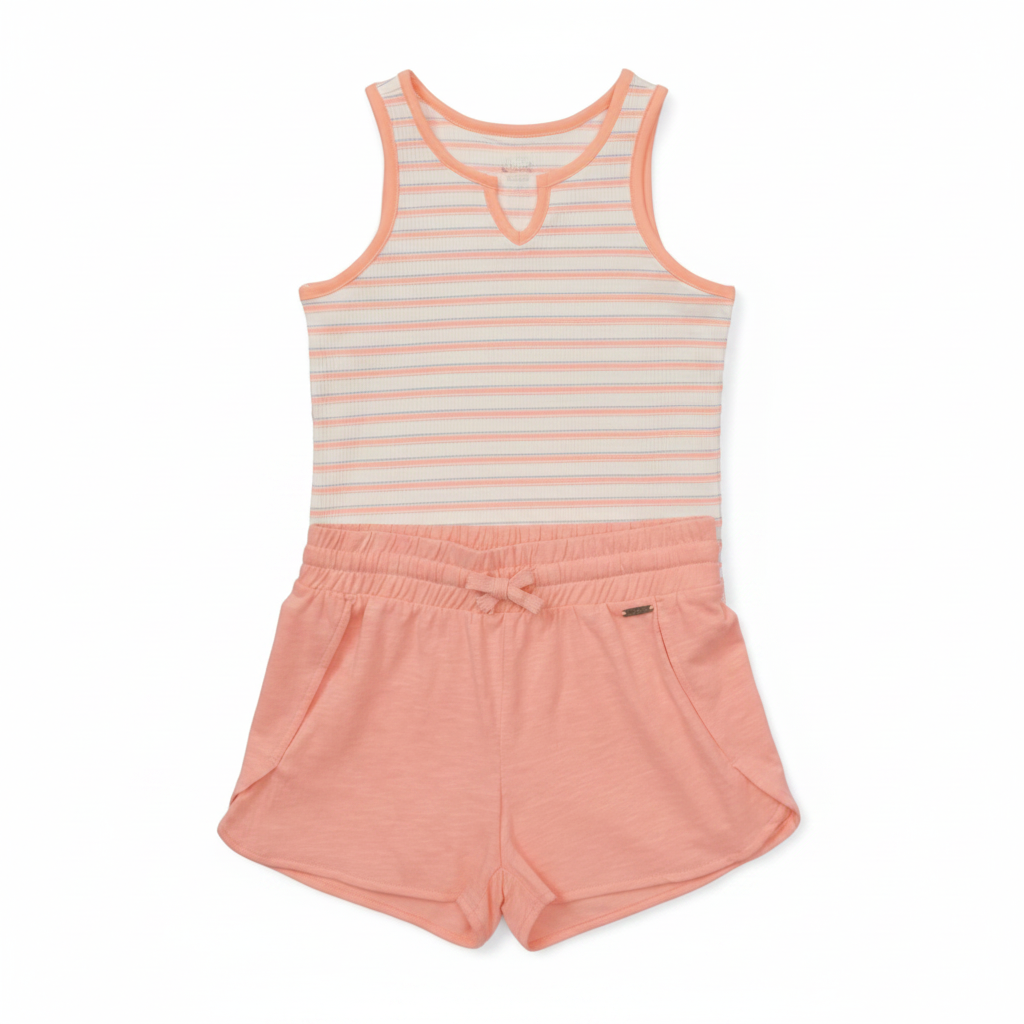 Justice Girls Striped Tee And Short Set by Justice