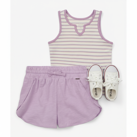 Justice Girls Striped Tee And Short Set by Justice