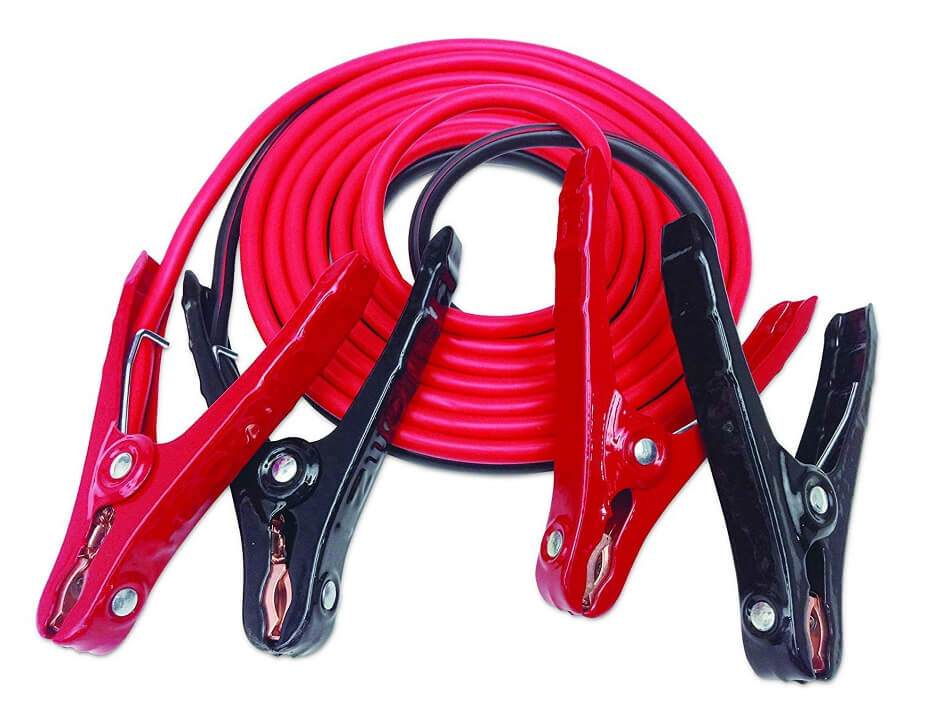 Justin Case 12 Foot 8 Gauge Jumper Cables with Headlamp and Gloves 165 Amps by Walmart