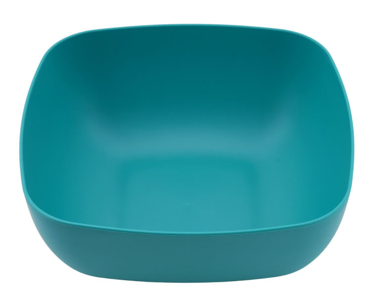 Mainstays - Teal Square Plastic Bowl, 45-Ounce by Walmart