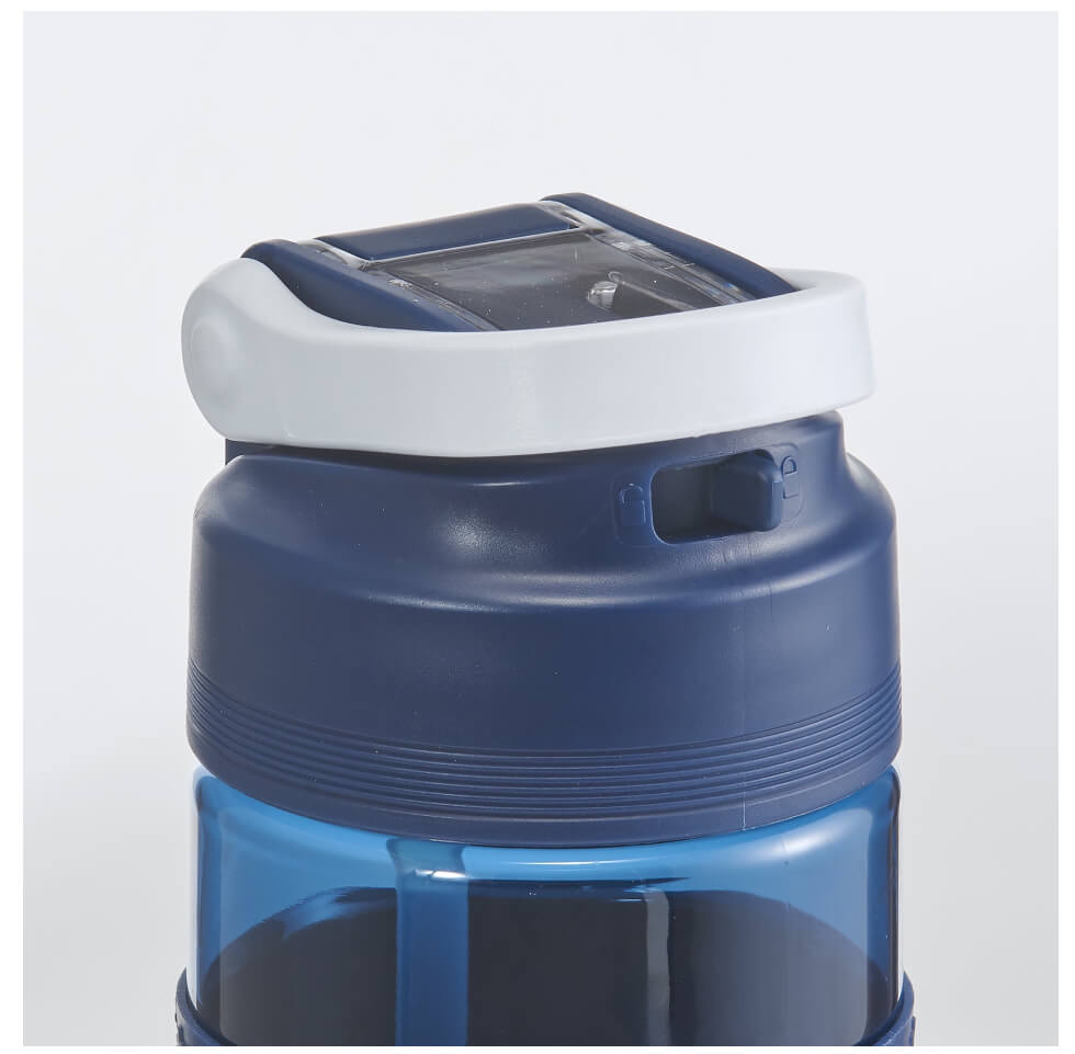 Mainstays 24 oz Single Wall Tritan Plastic Bottle with Silicone Sleeve, Navy by Walmart