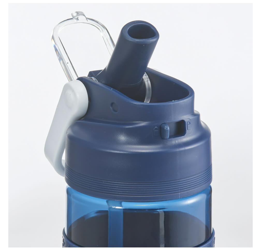 Mainstays 24 oz Single Wall Tritan Plastic Bottle with Silicone Sleeve, Navy by Walmart