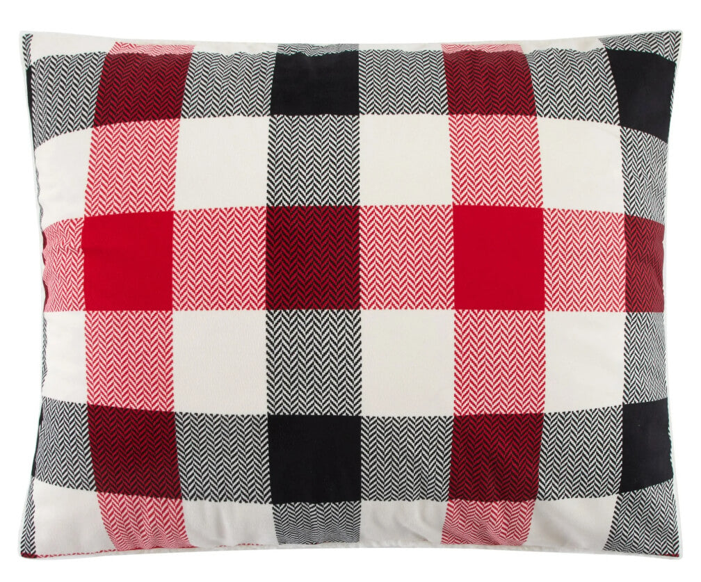 Mainstays 3-Piece Red Plaid Reversible Sherpa Comforter Set – Ultra-Soft Flannel & Sherpa, Full/Queen by Mainstays