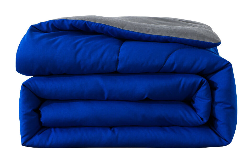 Mainstays Solid Blue Bed-in-a-Bag Comforter Set – Soft Polyester, Reversible Design, Machine Washable by Mainstays