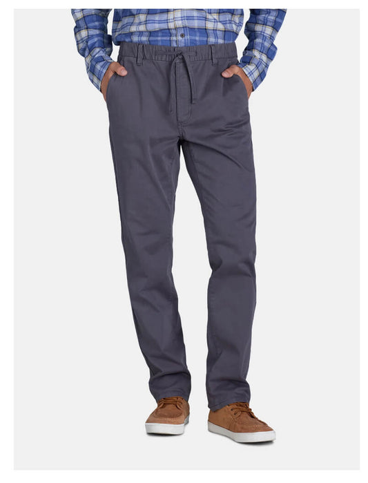 Men’s Cotton-Blend Utility Pants – Comfortable Stretch Fabric with Elastic Waistband & Functional Pockets by George
